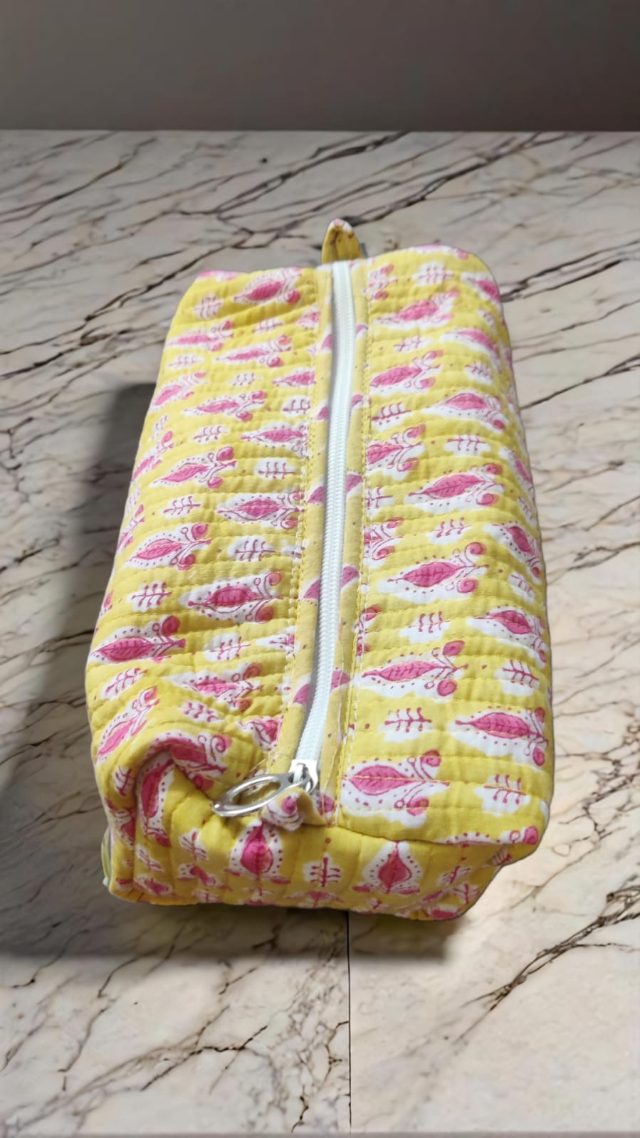Sunshine Petal Quilted Pouch – Bright & Breezy Style