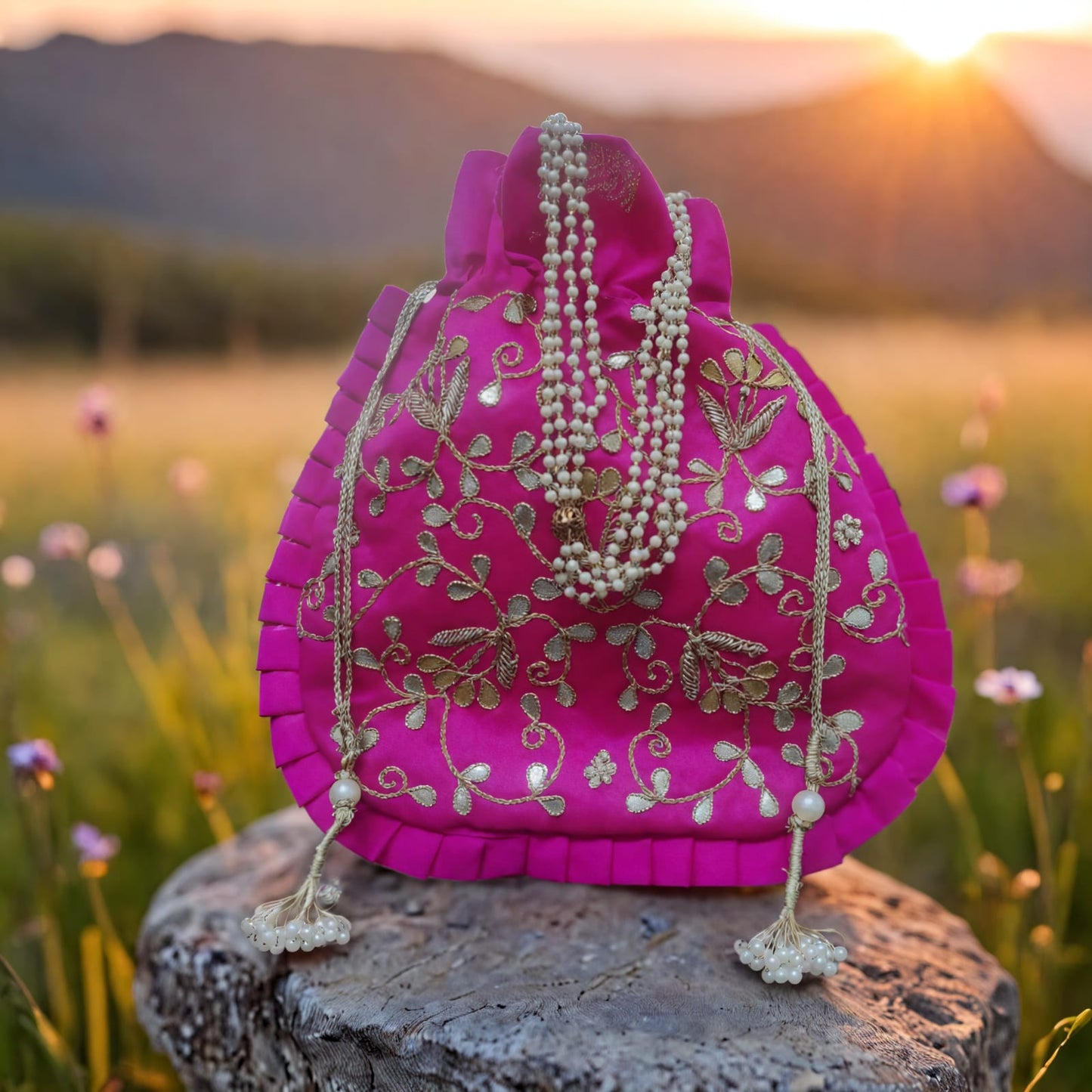 Gottapatti Jaal Potli Bag