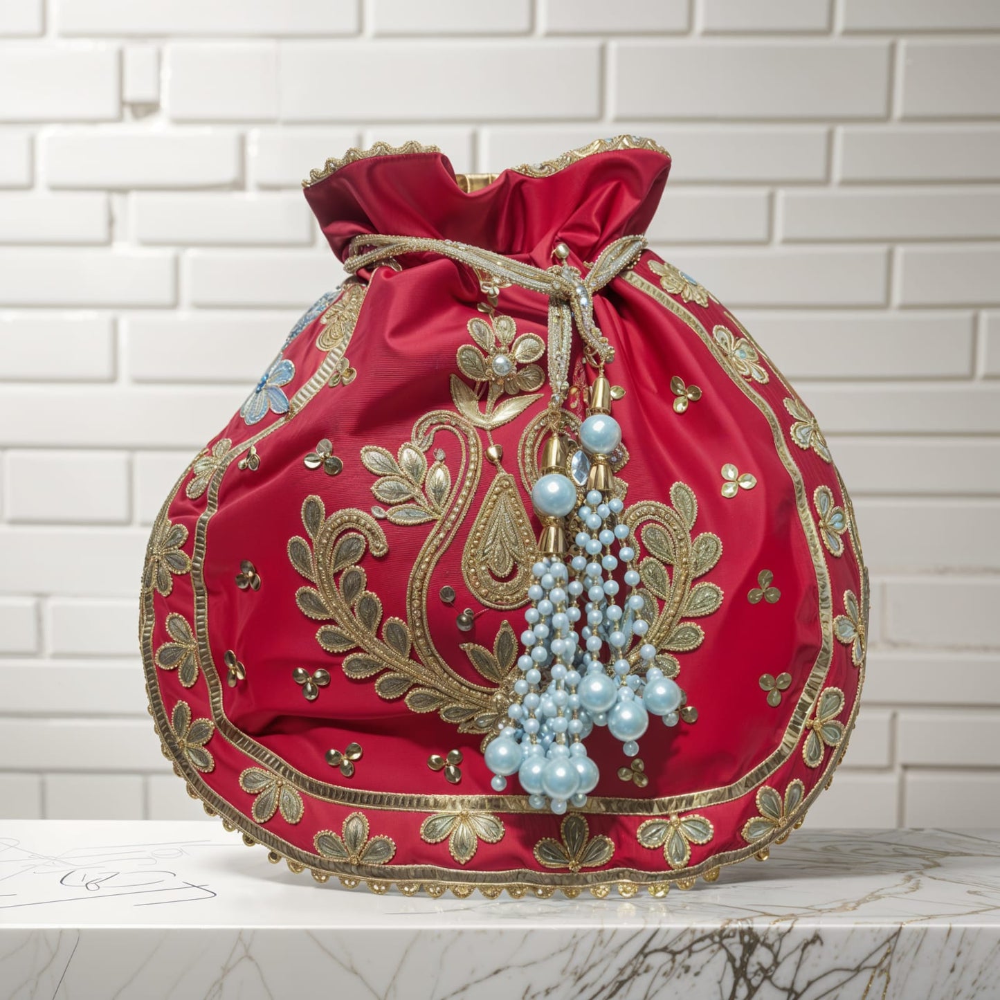 Gottapatti Moti Dori Phool Potli Bag