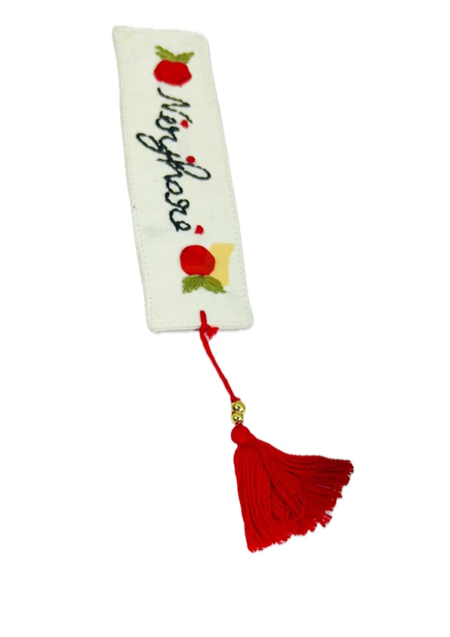 Embroidery book mark